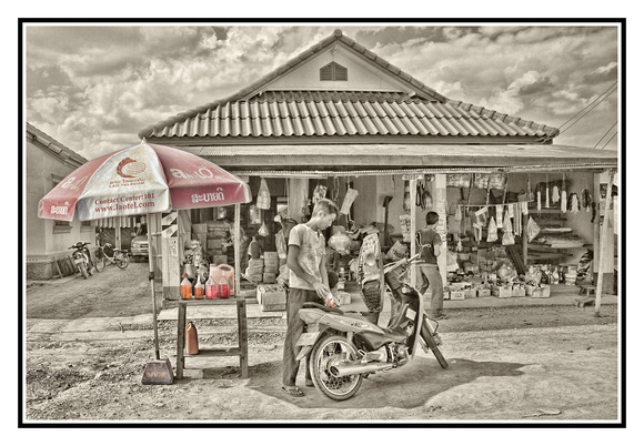 Laos gas station 2013