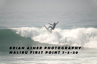 Men surfers Malibu 7-5-20